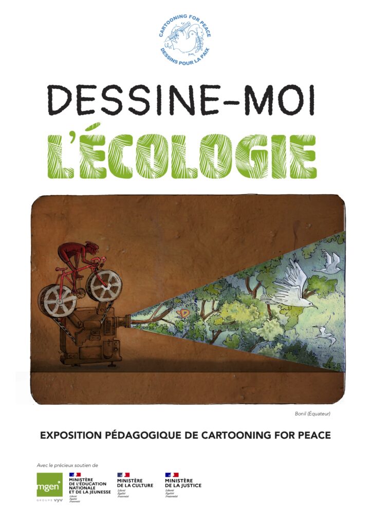 affiche de l'exposition "dessine-moi l'écologie"